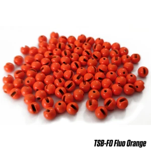 BILE TUNGSTEN SLOTTED BEADS 4.6mm FLUO ORANGE 10buc/plic
