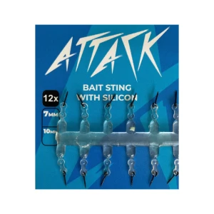 SPIN MOMEALA ATTACK NEGRU CU SILICON 10mm