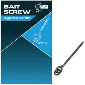 Surub cu Anou pentru Momeala Nash Bait Screws Approx 21mm, 10buc/pac