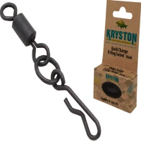 Agrafa Cu Vartej Si Anou Kryston Quick Change O-ring Swivel 10 Black