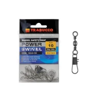 Agrafa Cu Vartej Trabucco Power Swivel Nr.6, 12 Buc/pac