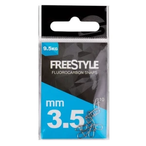 Agrafa Spro Freestyle Fluorocarbon Snaps, 3.5mm, 9.5kg, 10buc/plic