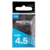 Agrafa Spro Freestyle Fluorocarbon Snaps, 4.5mm, 14kg, 10buc/plic