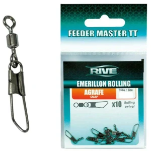 Agrafa Cu Vartej Rive Rolling Snap, Marime 10+0, 10buc/plic