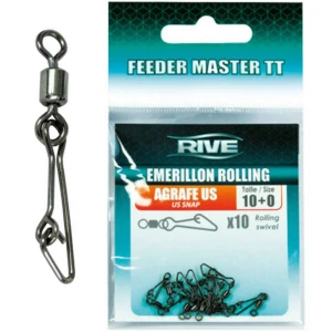 Agrafa cu Vartej Rive US Rolling, Marime 10+0, 10buc/pac