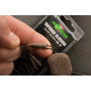 Manson Protectie Agrafa / Vartej Korda Tapered Silicon Sleeves, 10buc/plic, Muddy Brown