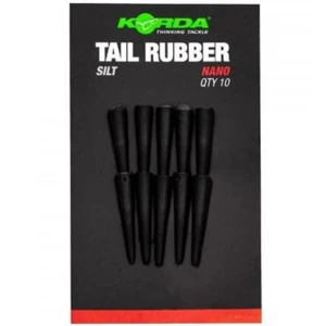 Con Plumb Pierdut Korda NanoTail Rubber 10buc/pac, Silt
