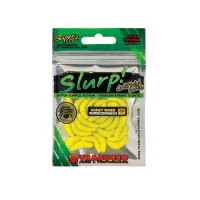 Vierme Trabucco Artificial Slurp Bait Maggot Galben Gliter