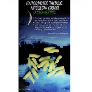 Viermi Artificiali Enterprise Tackle Imitation Maggots, Neon Blue 20buc/plic