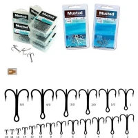 Ancora Mustad Tripla , Bronz, Nr.1 25buc/plic