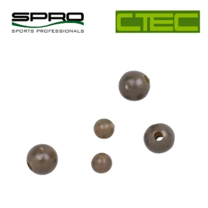 Bilute Antisoc Spro C-TEC Rubber Beads, Green, 20buc/plic