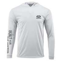 Bluza Flying Fisherman Built for Water Performance Hoodie Tee Silver XL