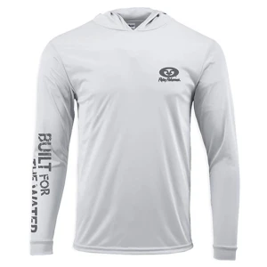 Bluza Flying Fisherman Built for Water Performance Hoodie Tee Silver XXL