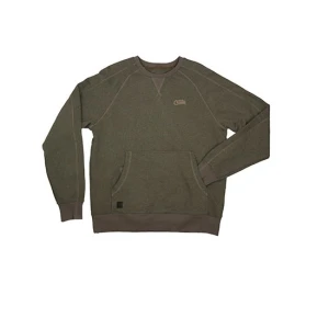 Bluza Fox Chunk Crew Pouch Sweatshirt Green Marl Marime M