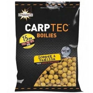 Boilies Dynamite Baits CarpTec Scopex & Vanilla, 15mm, 1,8kg