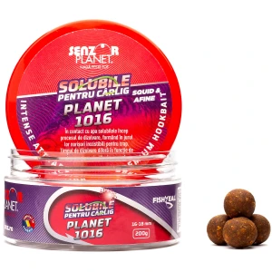 Boilies pentru Carlig Senzor Planet, Solubile, Planet1016 - 	Squid & Afine, 16-18mm, 200g