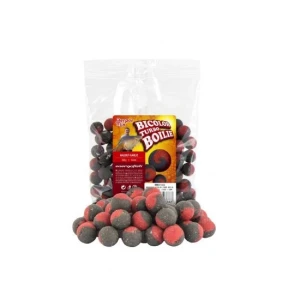 Benzar Turbo Boilie Bicolor Halibut Usturoi 250g 16mm