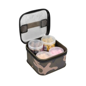 Borseta Fox Aquos Camo Bait Storage Medium Plus 17cm x 17cm x 13cm