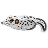 Broasca  Live Target Hollow Body Frog Walking Bait, Albino / White, 6.5cm, 21g