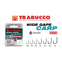Carlige Trabucco Wide Gape Carp Micro Barb 15buc/plic Nr.20