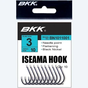 Carlige BKK ISEAMA Diamond Black Nickel Nr.12 12buc/plic