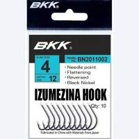 Carlige BKK Izumezina Diamond Black Nickel Nr.6 12buc/plic