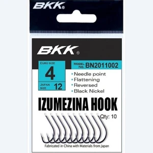 Carlige BKK Izumezina Diamond Black Nickel Nr.6 12buc/plic