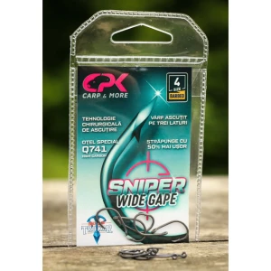 Carlige CPK Sniper Wide Gape Nr.4, 10buc/plic