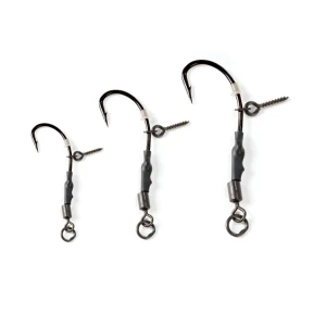 Carlige EXTRA CARP Carp Rig 777P, Nr 4, 3 Buc/Plic, Negru