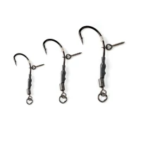 Carlige EXTRA CARP Carp Rig 777P, Nr 6, 3 Buc/Plic, Negru