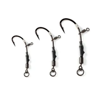 Carlige EXTRA CARP Carp Rig 777S, Nr 4, 3 Buc/Plic, Negru