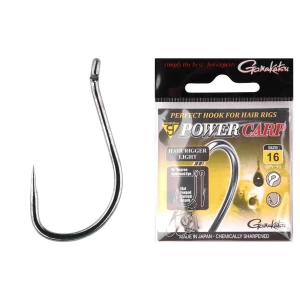 Carlige Gamakatsu Power Carp Hair Rigger L Eyed Barbless, Nr.16. 10buc/plic