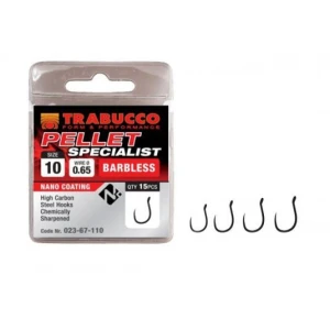 Carlige Trabucco Pellet Specialist Barbless Nr.16 15buc/plic