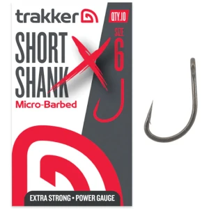 Carlige Trakker Short Shank XS Hooks Micro Barbed, Nr.6, 10buc/pac