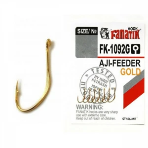 Carlige Fanatik FK-1092G No.4 Aji-Feeder Gold 8buc/plic