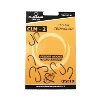 Carlige Feeder Claumar Clm-2 Micro Barbed Teflon Technology 10buc/plic Nr 10