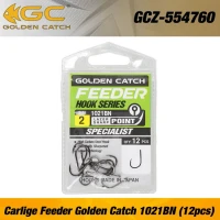 Carlige Feeder Golden Catch 1021BN Nr 8, 12buc
