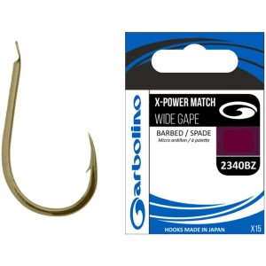 Carlige Garbolino X-Power Match Wide Gape 2340BZ, Nr.16, 15buc/plic