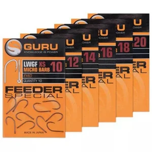 Carlige Guru Feeder Special XS Eyed, Nr.14, 10buc/pac