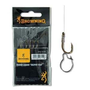 Carlige Legate Browning Nr.12 75cm Fir 0.22mm Feeder Maggot Clip