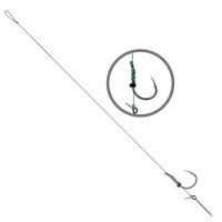 Carlige Legate Carp Zoom Power Feeder KO.1 Nr.10, Fir Textil 0.18mm, 10cm, 5buc/plic