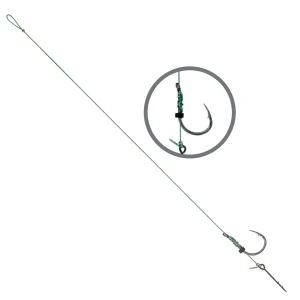 Carlige Legate Carp Zoom Power Feeder KO.1 Nr.8, Fir Textil 0.18mm, 10cm, 5buc/plic