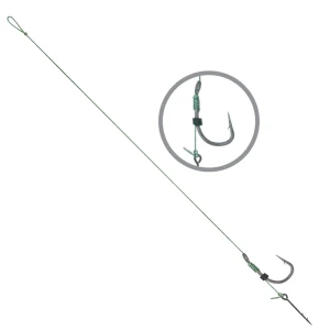 Carlige Legate Carp Zoom Power Feeder KO.5 Nr.8, Fir Textil 0.18mm, 10cm, 5buc/plic