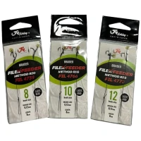 Carlige Legate Filex Feeder Method Braided Rig With Bait Band Nr.10, 2buc/pac