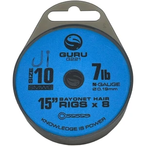 Carlige Legate Guru Bayonets, Carlig Nr.12, 0.19mm, 38cm, 8buc/pac