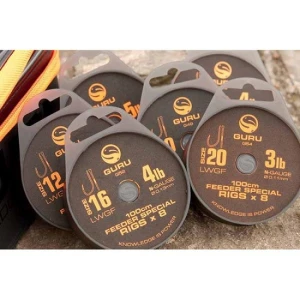 Montura Guru Feeder Carlig LWGF, 8buc/rola Nr.16/0.13mm