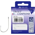 Carlige Legate Mikado Trout Campione, 150cm, Nr.10, 0.18mm, 10buc/pac