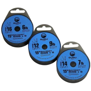 Montura Guru Bayonets QM1 Hair Rigs, 8 buc/plic Nr.10 / 0.25mm