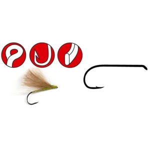 Carlige Gamakatsu Forjate pentru Musca F11-3F BL 25buc/plic Nr.16