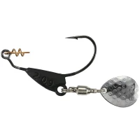 Carlig Offset Lestat Duo Realis Spin Hook, Mat Black, 0.9g, Nr.1/0, 3buc/pac